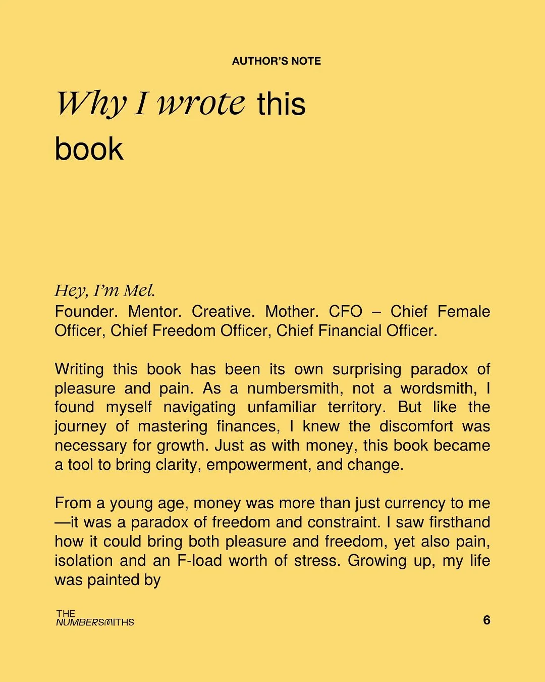 The countdown has begun.

A New Era for Numbers has been simmering beneath the surface for years &mdash; part memoir, part money revolution, part permission slip to unlearn everything you were taught about playing small.

This book was born from the 