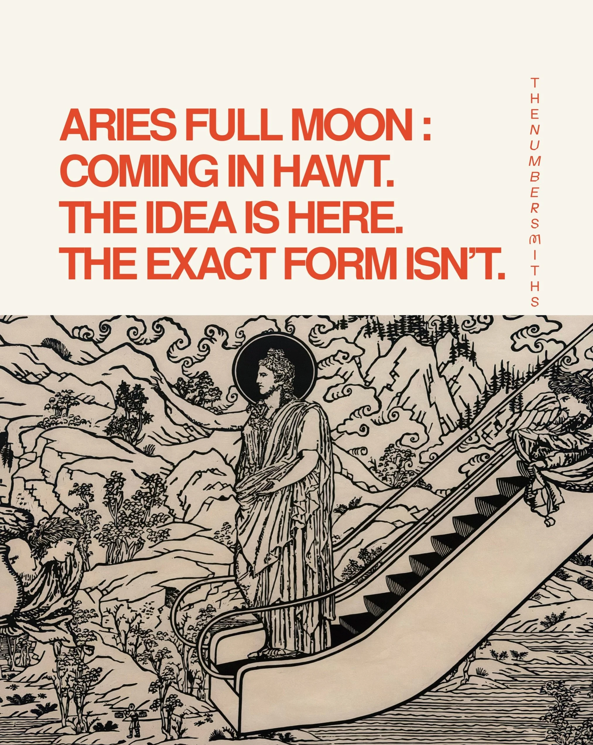ARIES FULL MOON IN LIBRA SEASON: COMING IN HAWT.

The idea is here. The exact form isn&rsquo;t.

This Full Moon feels restless, fiery and wildly cerebral. There&rsquo;s something asking to move, but not necessarily to be rushed.

Inside this week&rsq