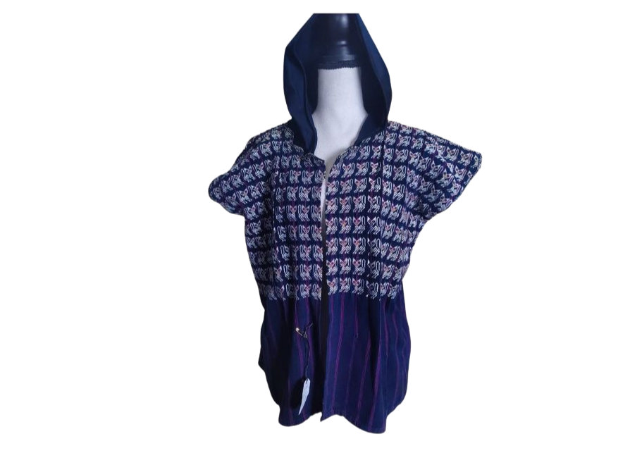 Huipil open hoodie