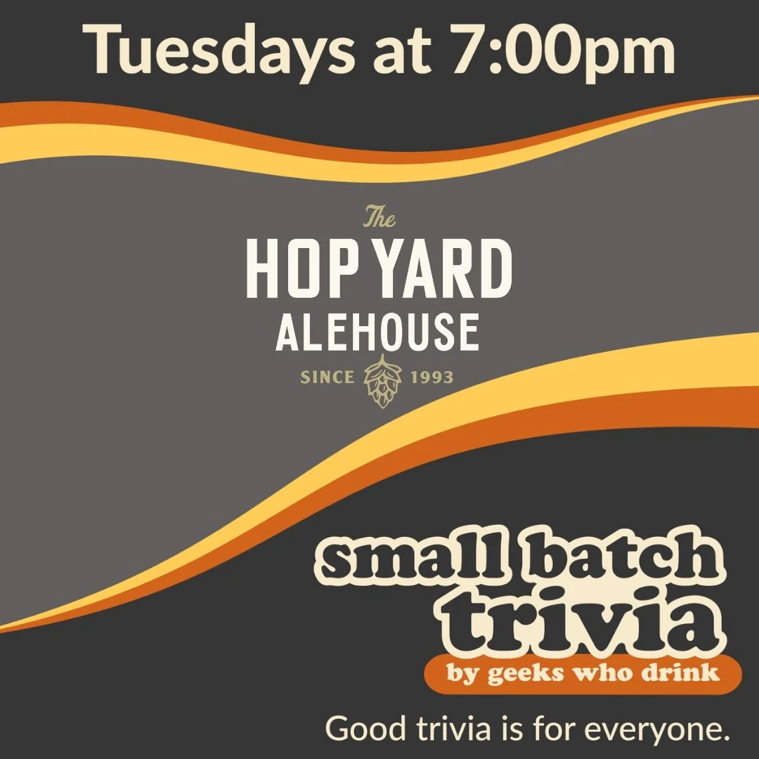 Join us on Tuesday, December 3, from 7 pm to 9 pm for a fun-filled night of trivia, laughs, and, of course, great beer! 🍻

Bring a few of your smartest friends and test your knowledge with Small Batch Trivia, the latest offering from Geeks Who Drink
