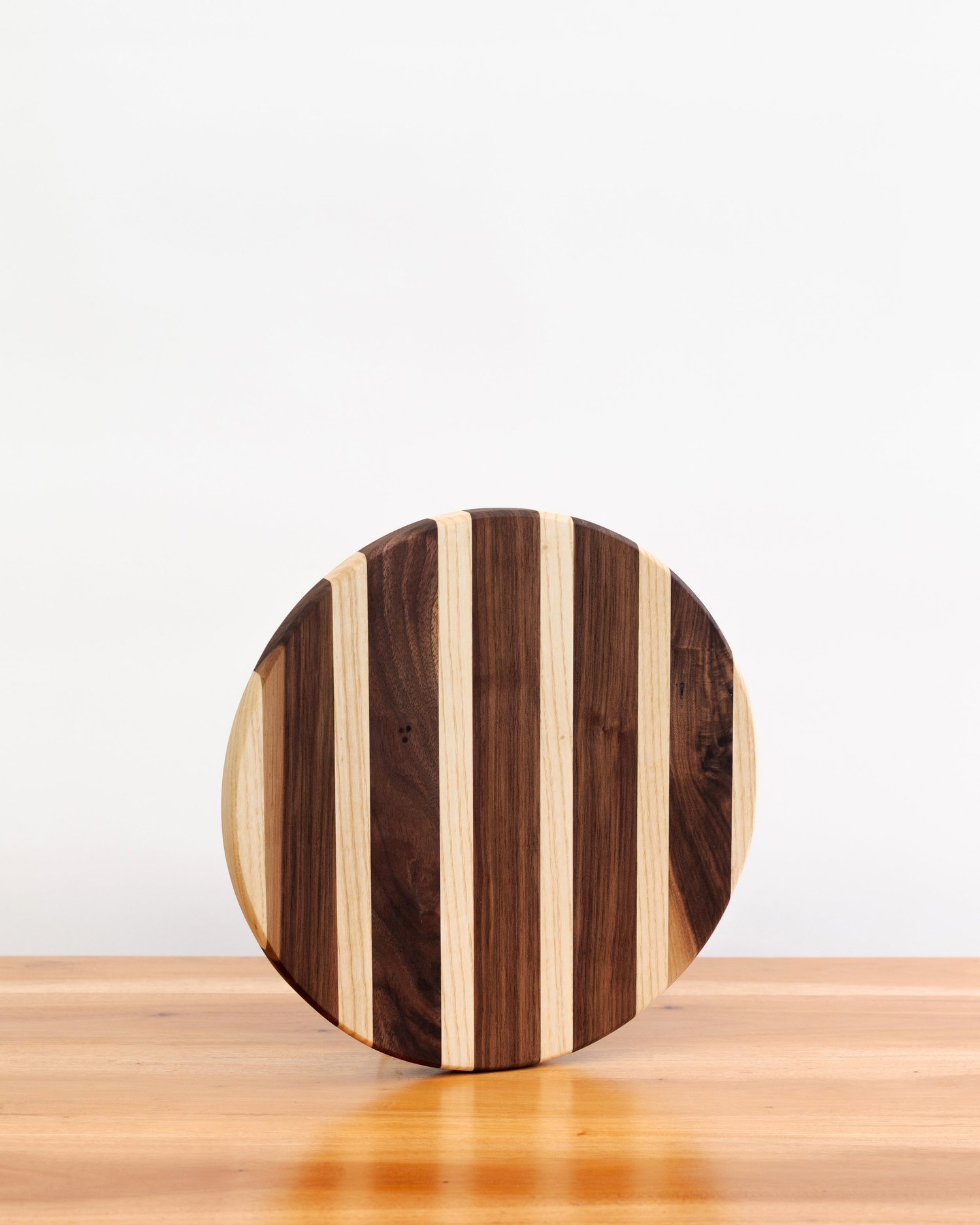 Unique Striped Walnut Ash wooden Chopping Board Handmade in NZ