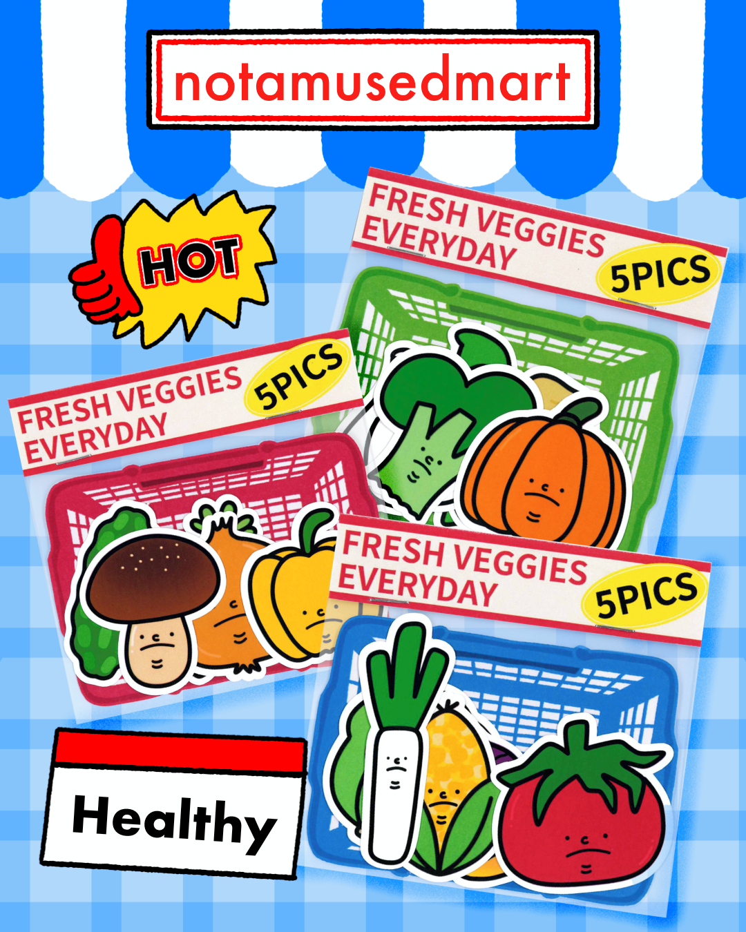 Veggie stickers