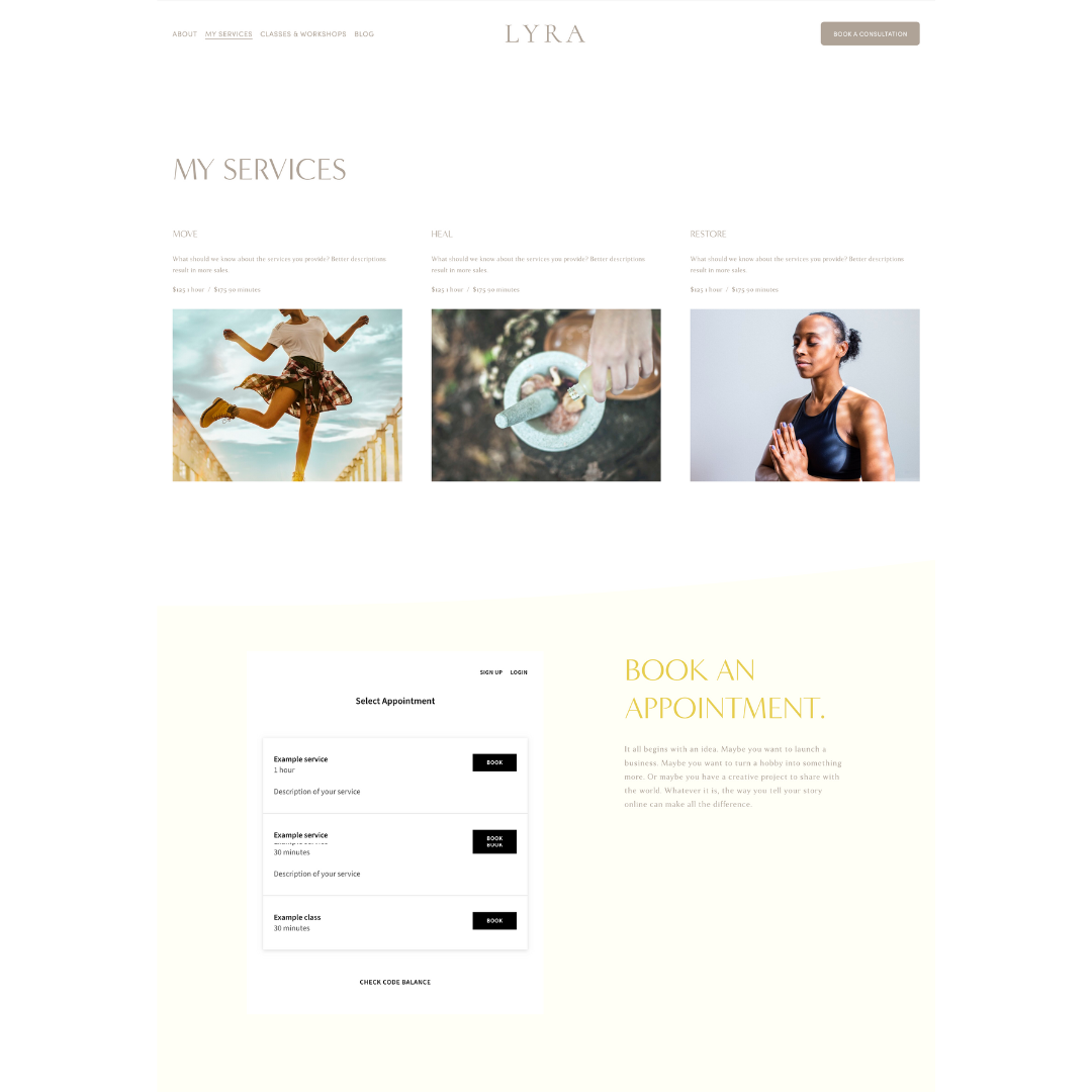 Services & Bookings