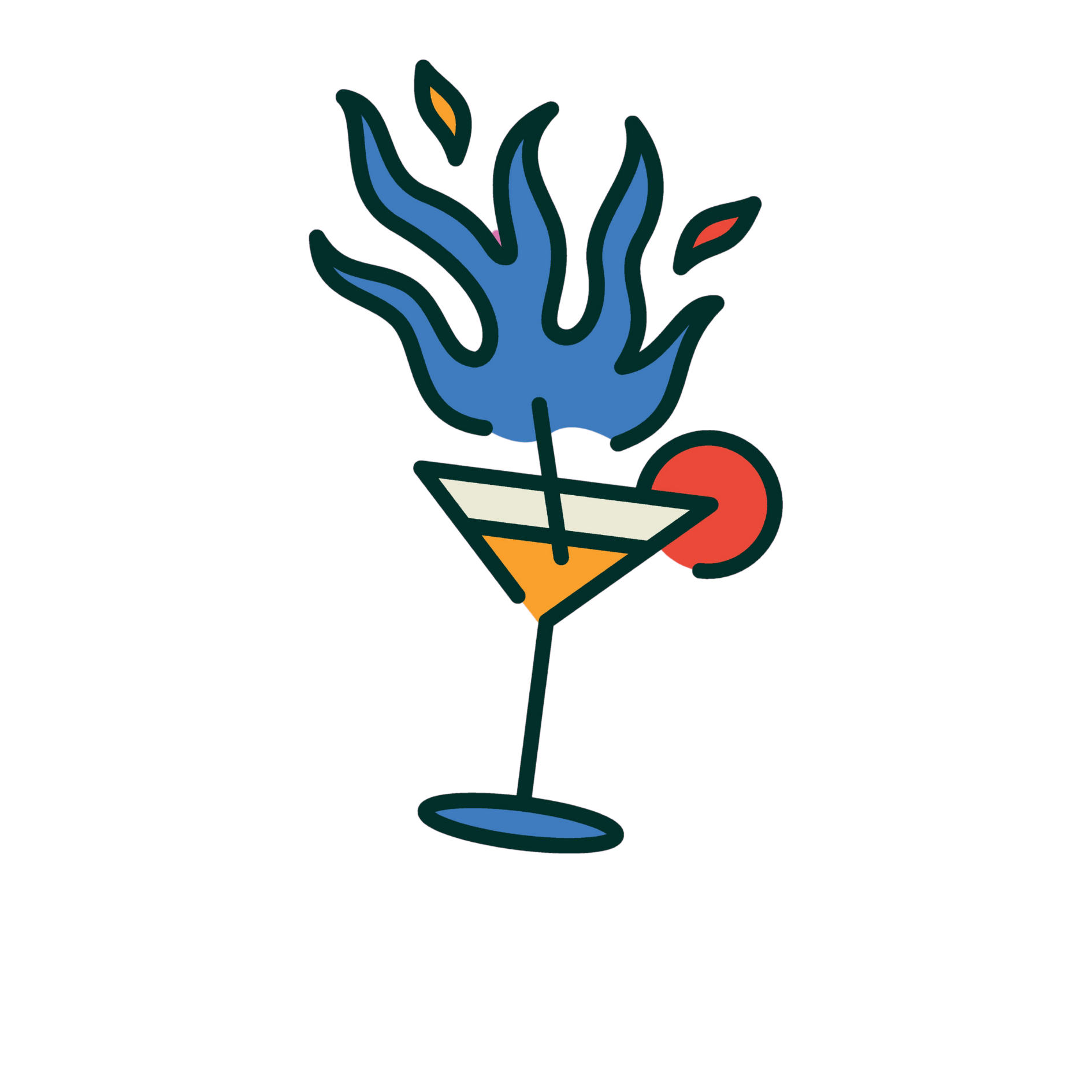 Cocktail en flammes – voir la carte des cocktails