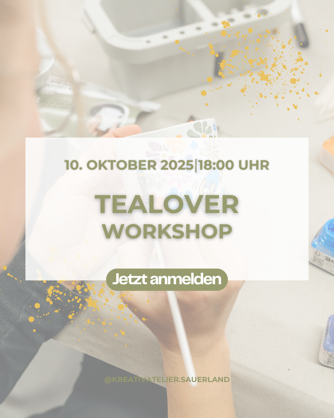Tealover Night: Tassen bemalen & Teemischung selbst zusammenstellen (8/10 Plätze frei)
