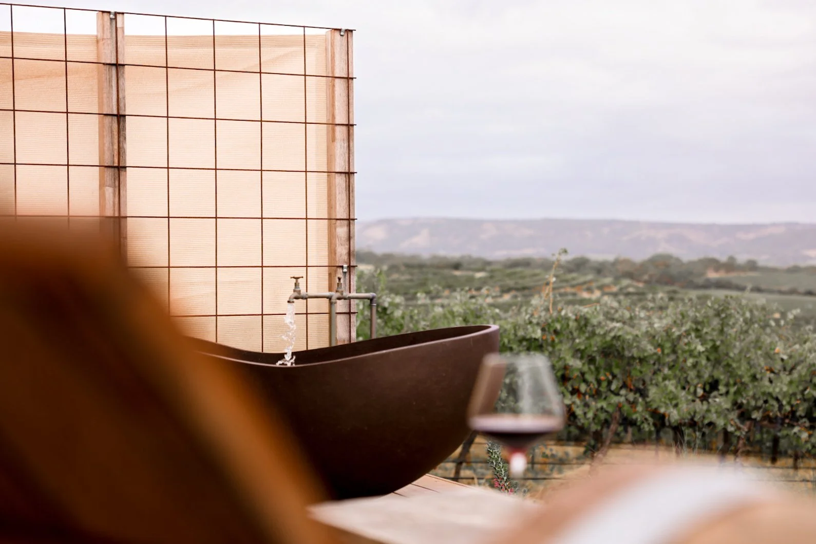 A @coriole sangiovese and a bath? Take us there.