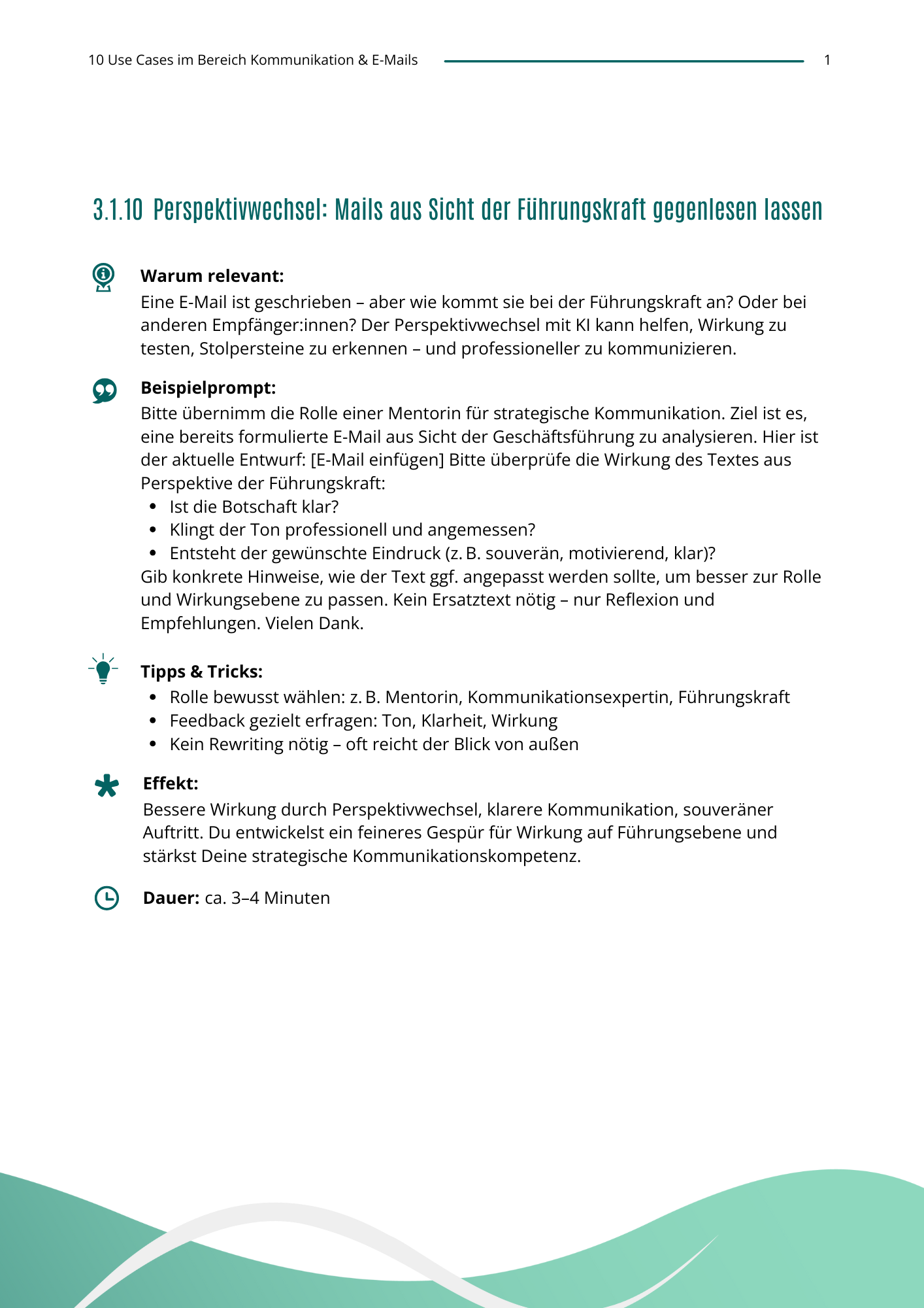 Use Cases - praxisnah um direkt umsetzbar