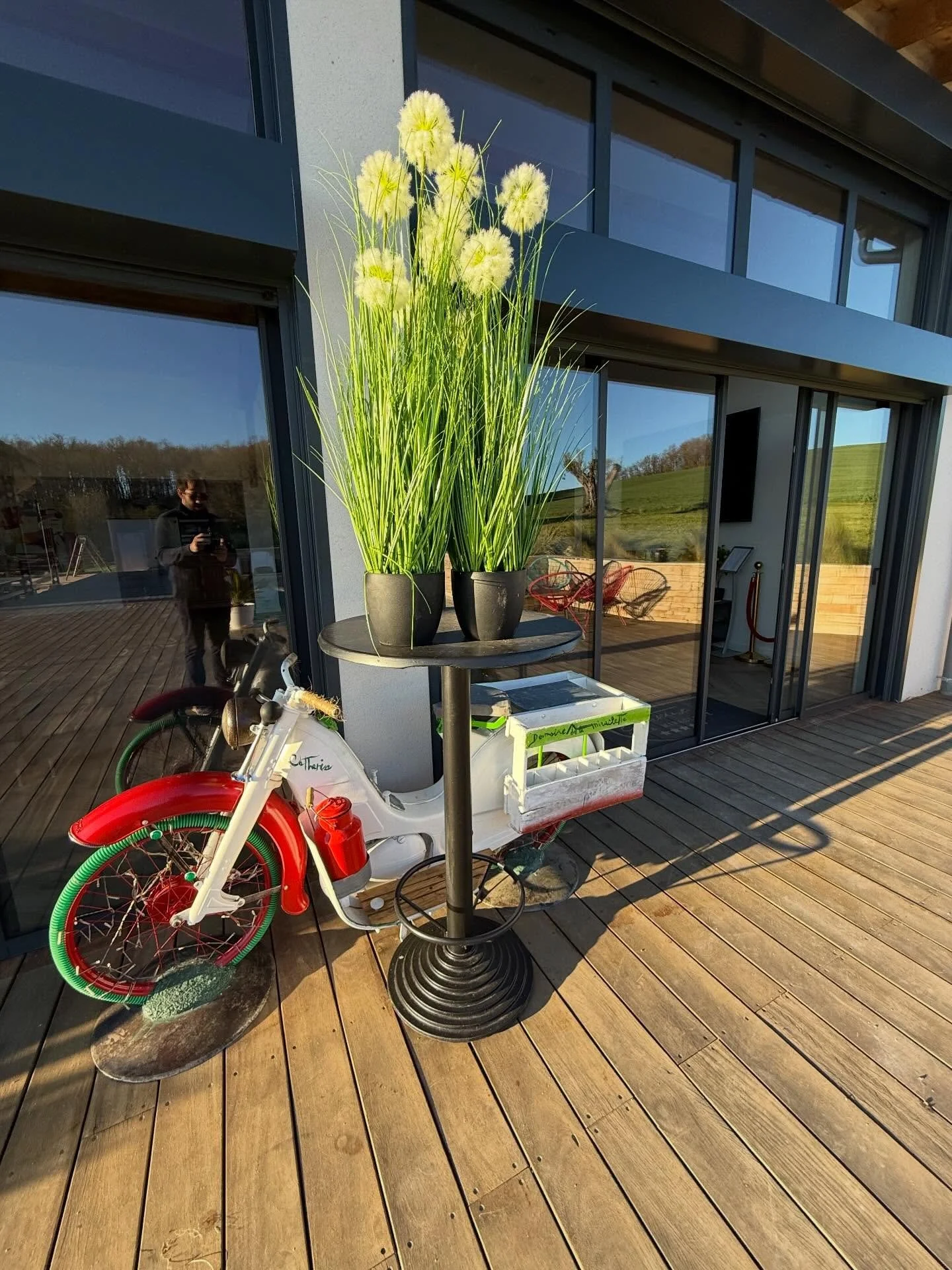 Un des symboles du Domaine ✨ 🤍

D&rsquo;une id&eacute;e de re inventer la vieille moto de mon arri&egrave;re grand m&egrave;re , depuis presque 100 ans sur l&rsquo;exploitation &agrave; Aurad&eacute; . Le talent , le temps et le c&oelig;ur de mon ch
