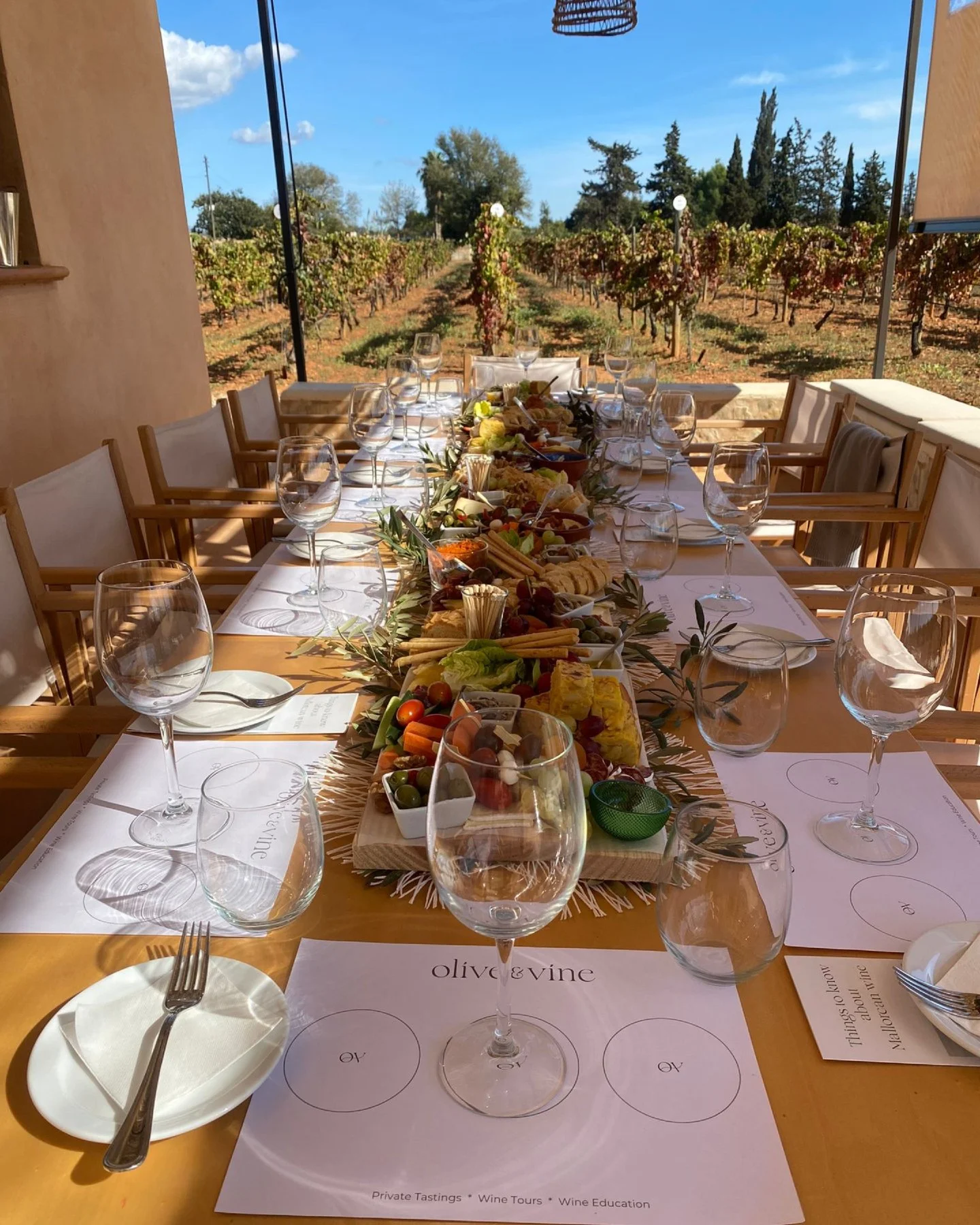 A grazing table of dreams 🍇 

Set amongst the vines, where long lunches stretch into the afternoon and every detail feels considered.

Sunlight on the table, glasses ready to be filled, and a spread designed to be shared - simple, seasonal, and perf