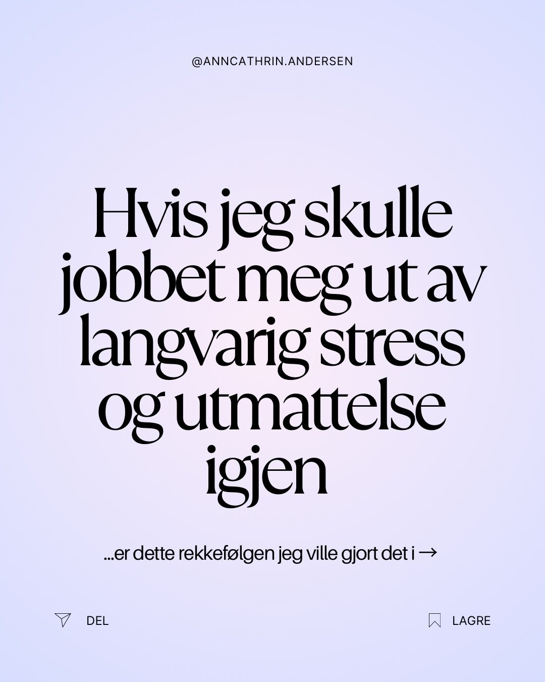 N&aring;r du har levd lenge med stress, uro, utmattelse eller et nervesystem i konstant beredskap, er det lett &aring; ende opp med &aring; pr&oslash;ve alt.

Flere teknikker. Mer hvile. Mer regulering. Mer kontroll. Nye behandlinger. Nye ting &aring