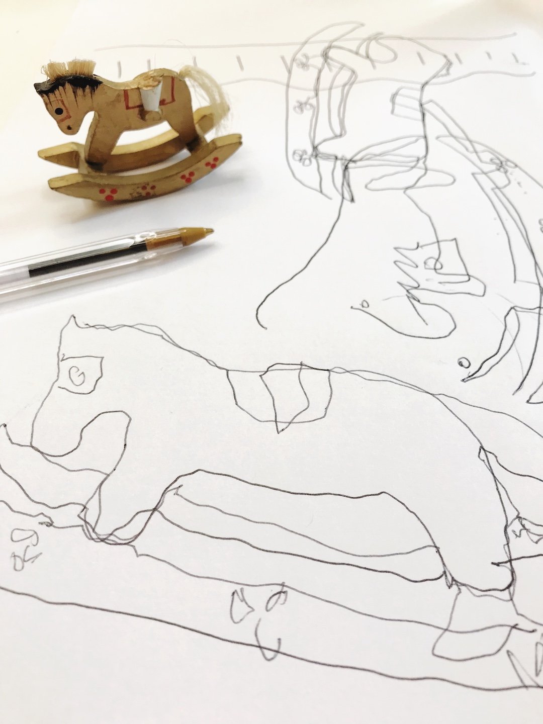 Artwork from one of our hosted creative warm-ups to remove creative resistance