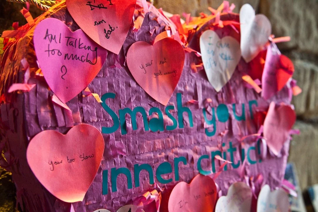 Other activities at the takeover event at The Egg Theatre encouraged challenging the inner critic