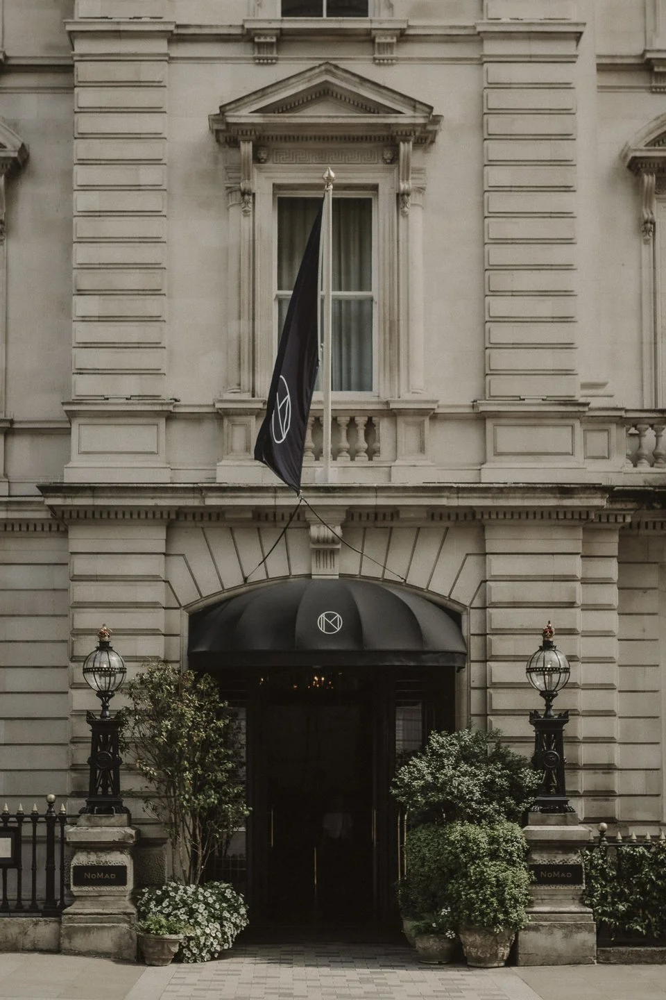 Exterior of NoMad London photographed for a London wedding