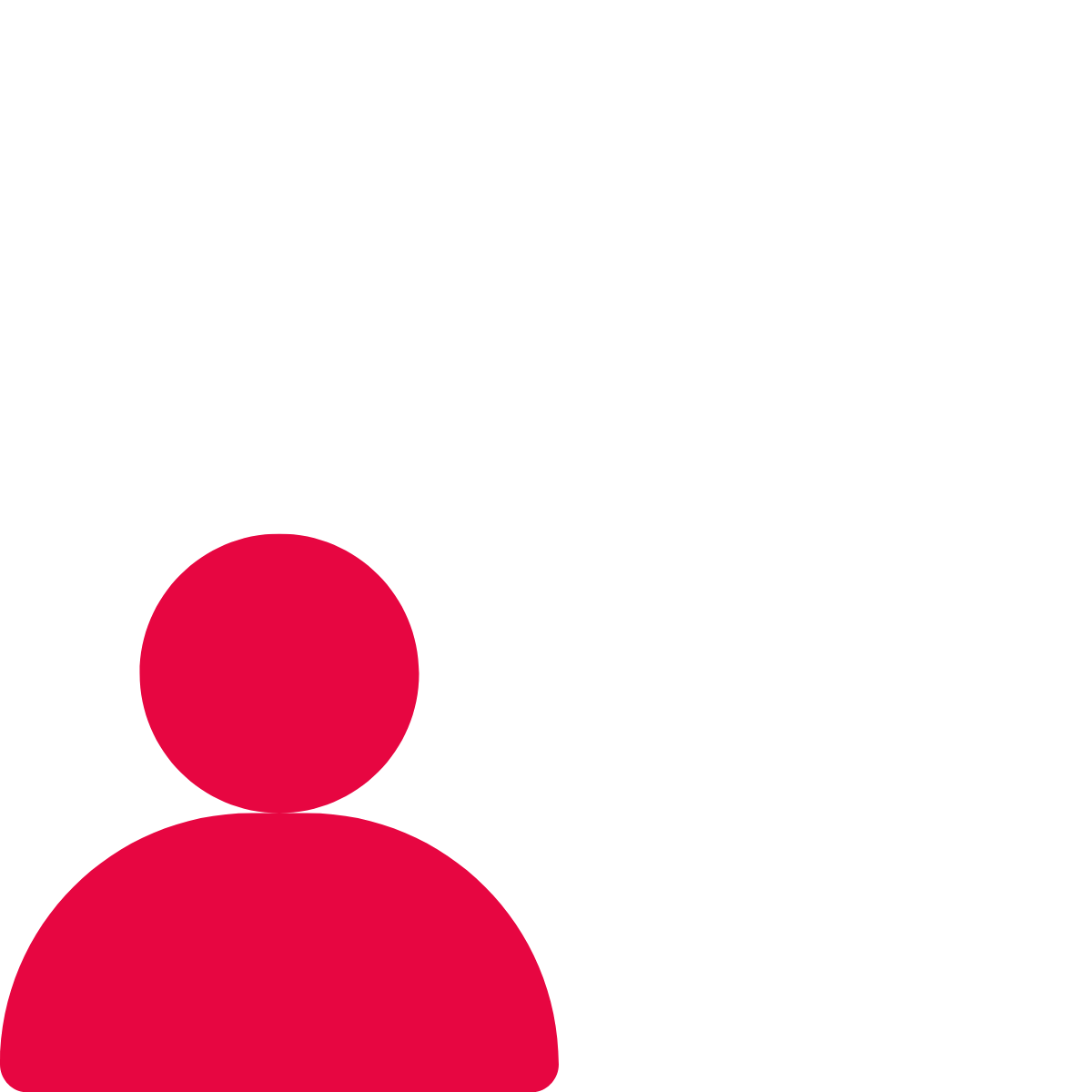 profil-ikon foran et præsentations tavle - afspejler matmatikeren John McCarthy