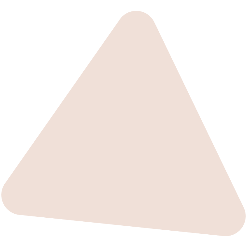 Beige-farvet trekant