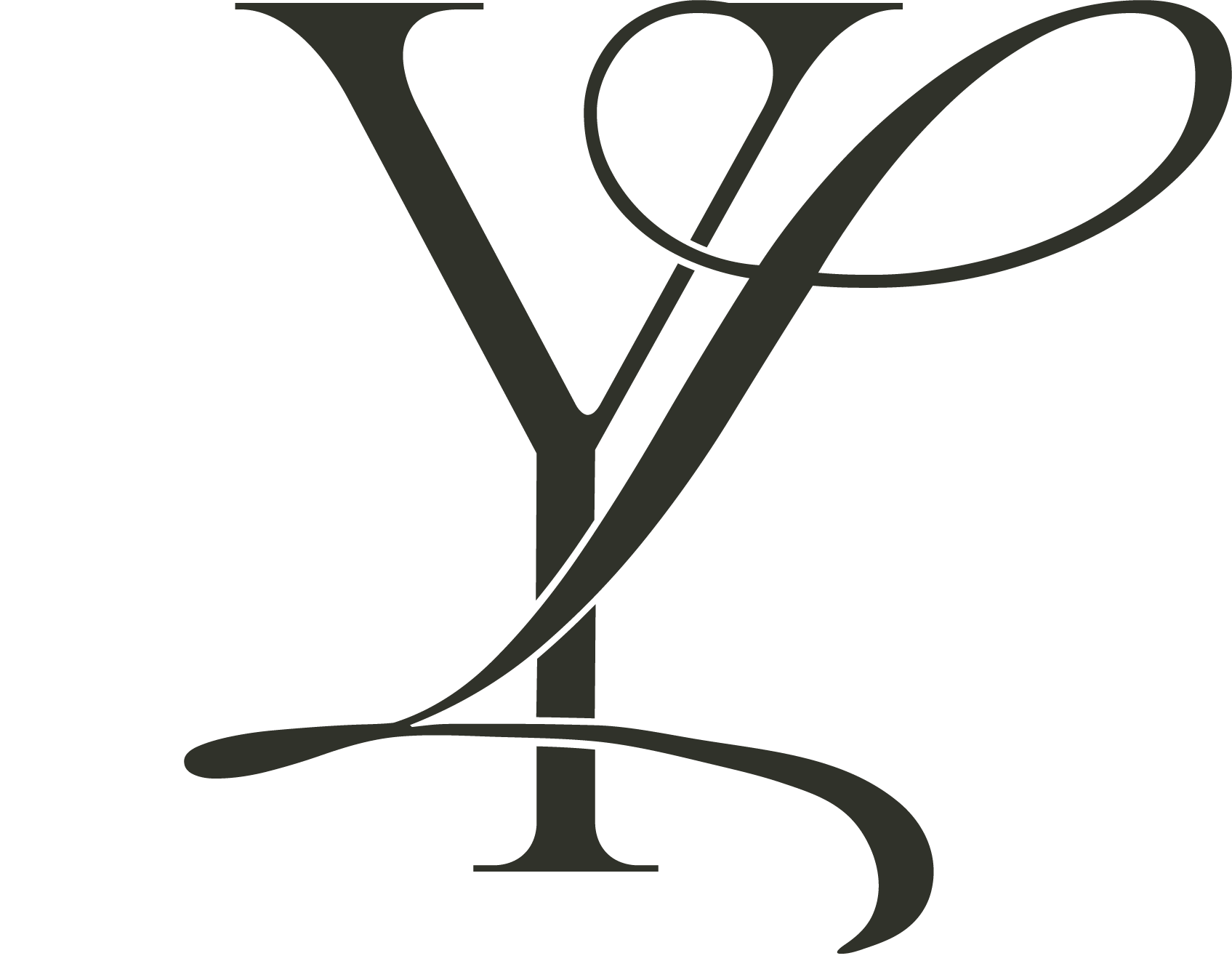 Yazzmin Lovelle Interiors logo. A logo with intertwined letters "Y" and "L" in a stylised font.