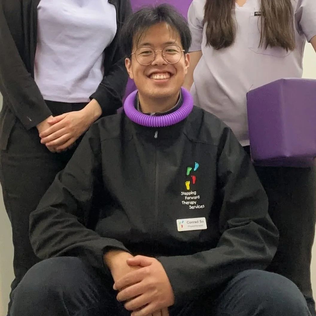 Last week we said goodbye to our physio Conrad 👋
Over the past 2.5 years, he&rsquo;s helped many kids and families work towards their goals and has been a valued part of our team. We&rsquo;ll miss having him around the clinic! Wishing you all the be