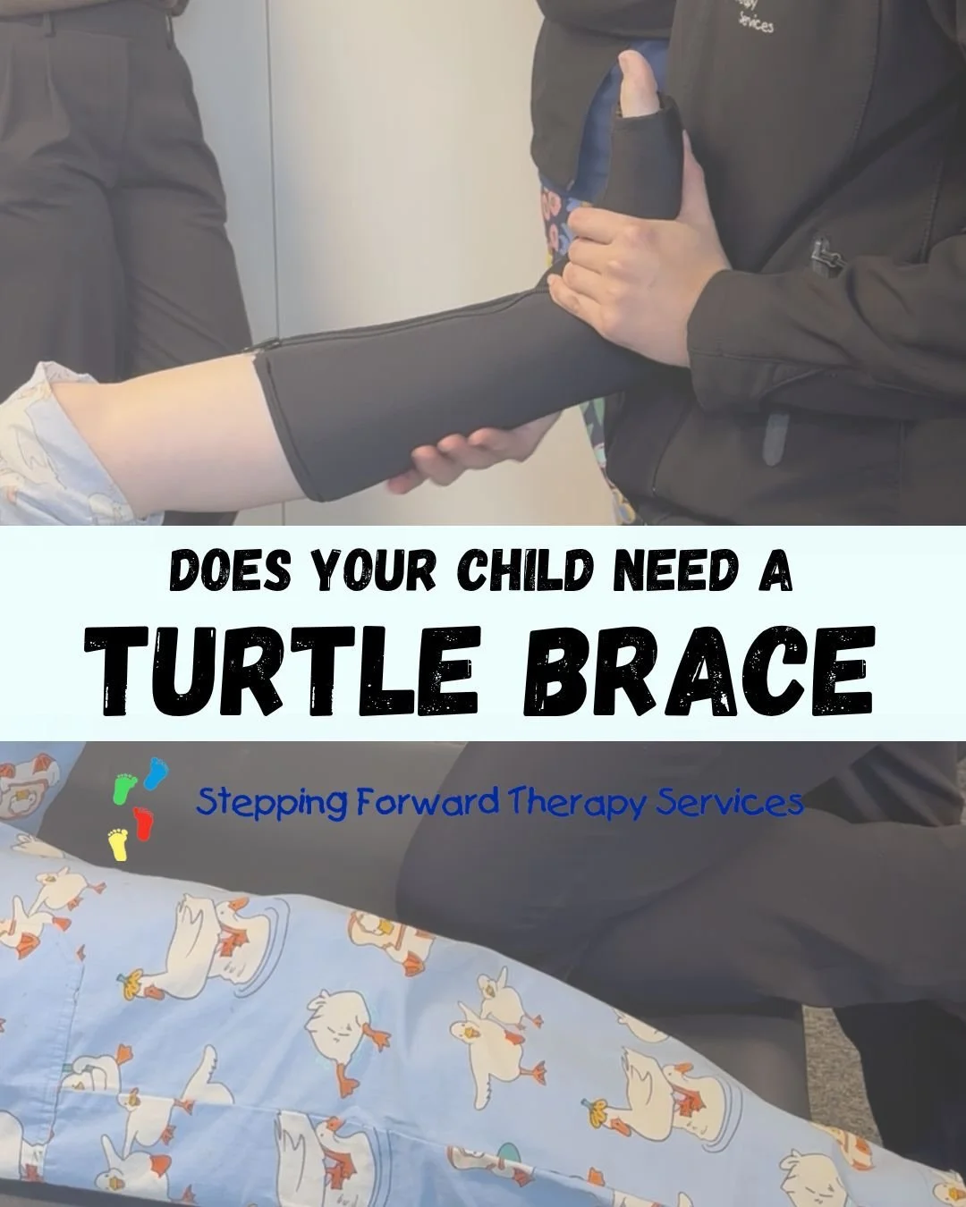 Have you heard of a Turtlebrace?

We&rsquo;re excited to share that Stepping Forward now offers turtle bracing!

Swipe through to learn:
✨ What a turtle brace is 
✨ Who it may help
✨ The key benefits

If you&rsquo;d like to find out whether a Turtleb