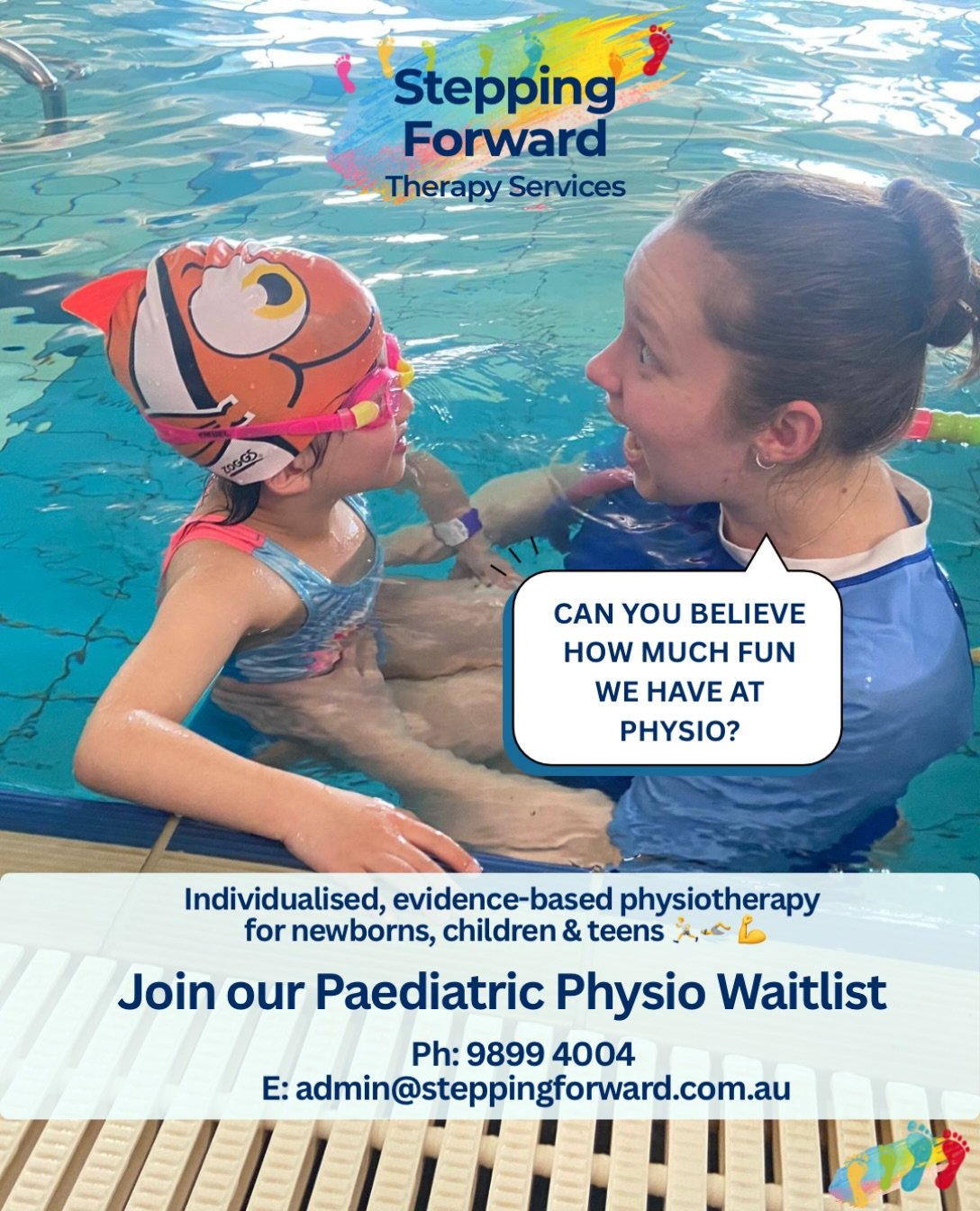 🏃 Interested in specialised paediatric physiotherapy for your child?🌈

Our paediatric physiotherapy waitlist is available!!

We provide individualised paediatric physiotherapy for children and young people across a range of settings - clinic, aquat