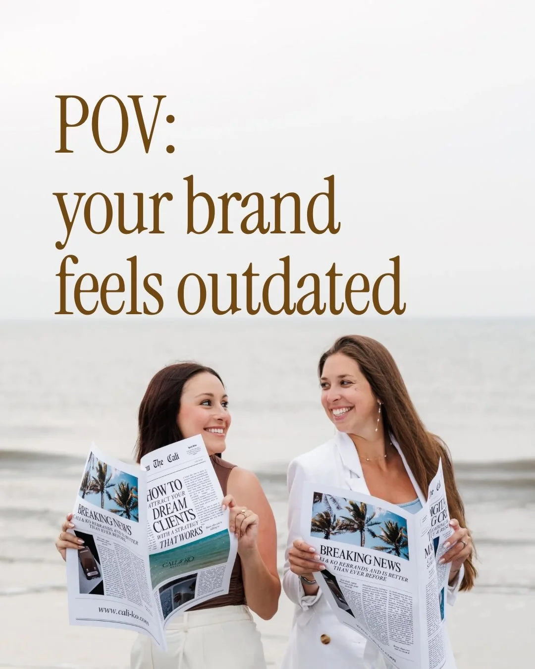 A lot of great businesses are being held back by branding and content that no longer reflects the level they&rsquo;re operating at.

At Cali &amp; Ko, we hope you adjust to what feels irrelevant and convertible in your industry. 

Dm us &ldquo;audit&