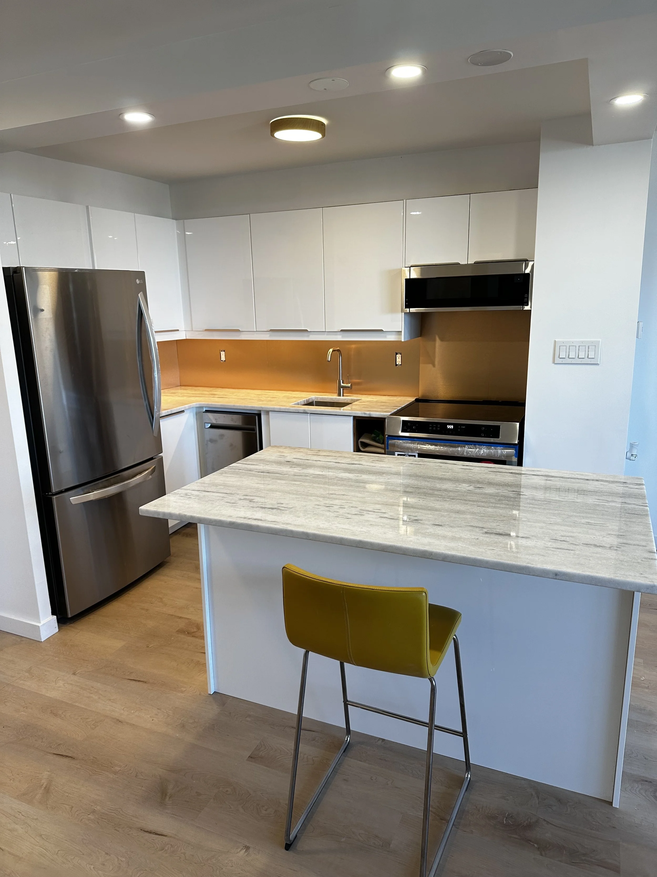 Complete and Renovated Modern white kitchen
