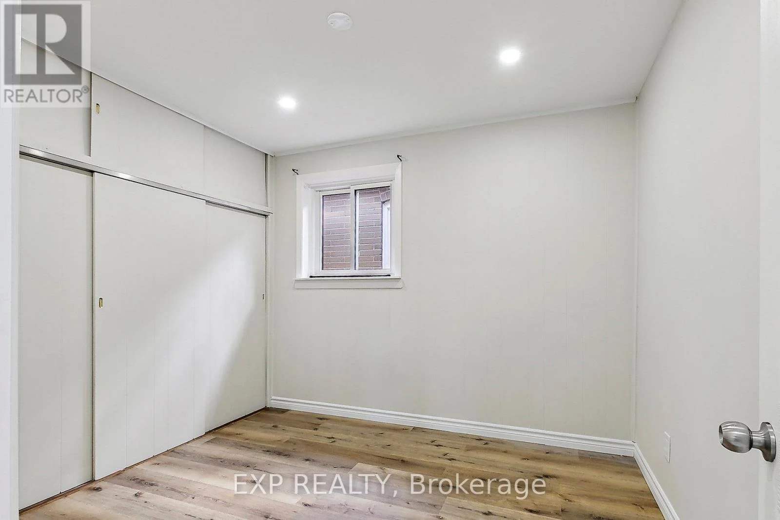 Painted and new flooring added to bedroom