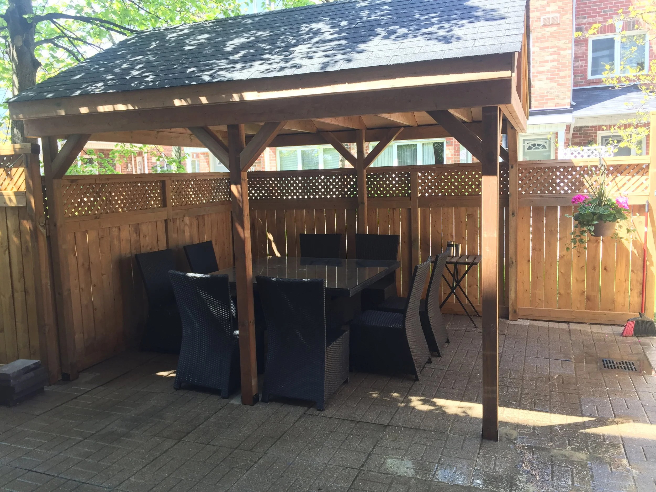 Completed Thornhill Gazebo and Fence 