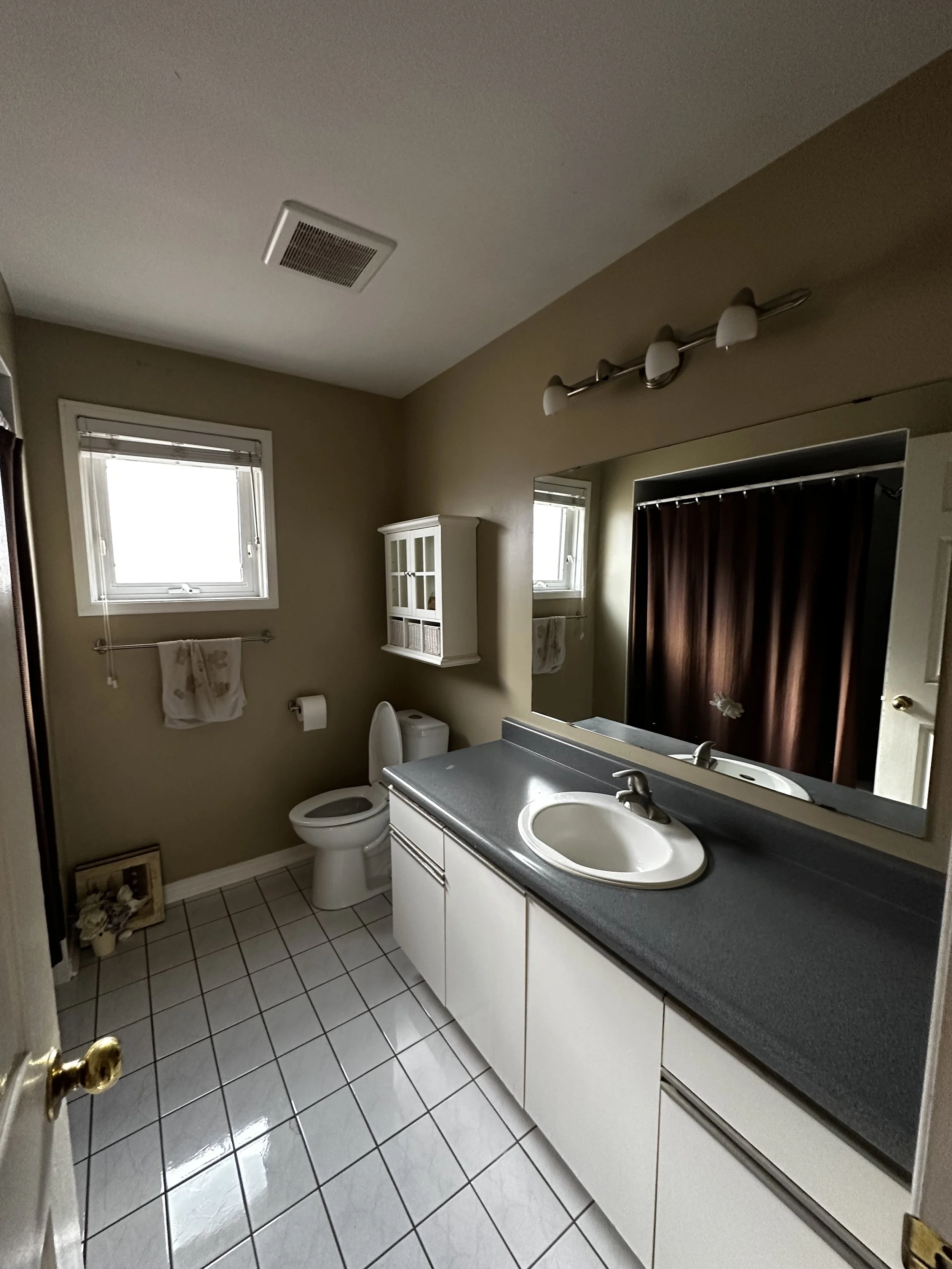 The before photo of a Mississauga bathroom before renovating