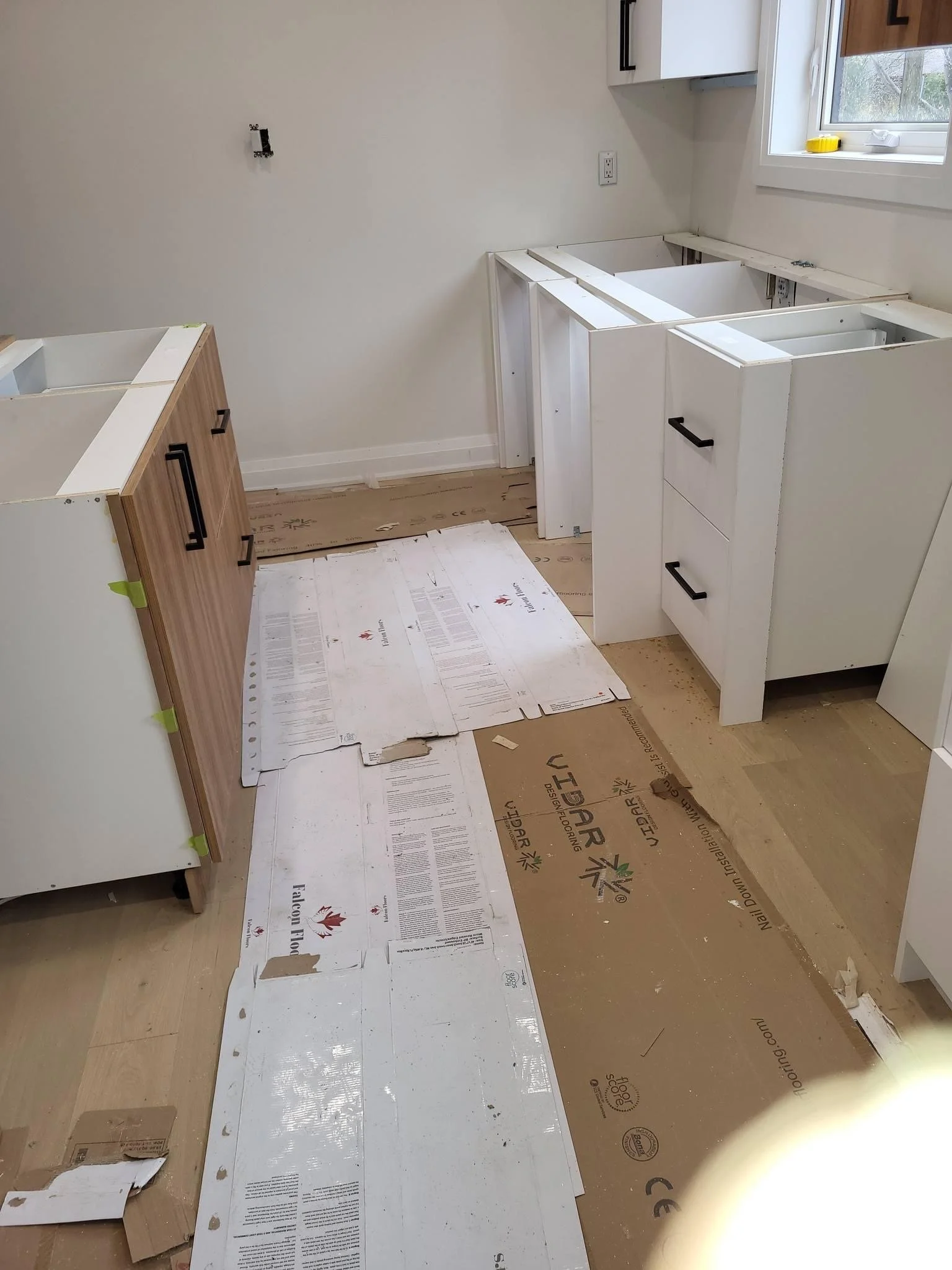 Kitchen during renovation