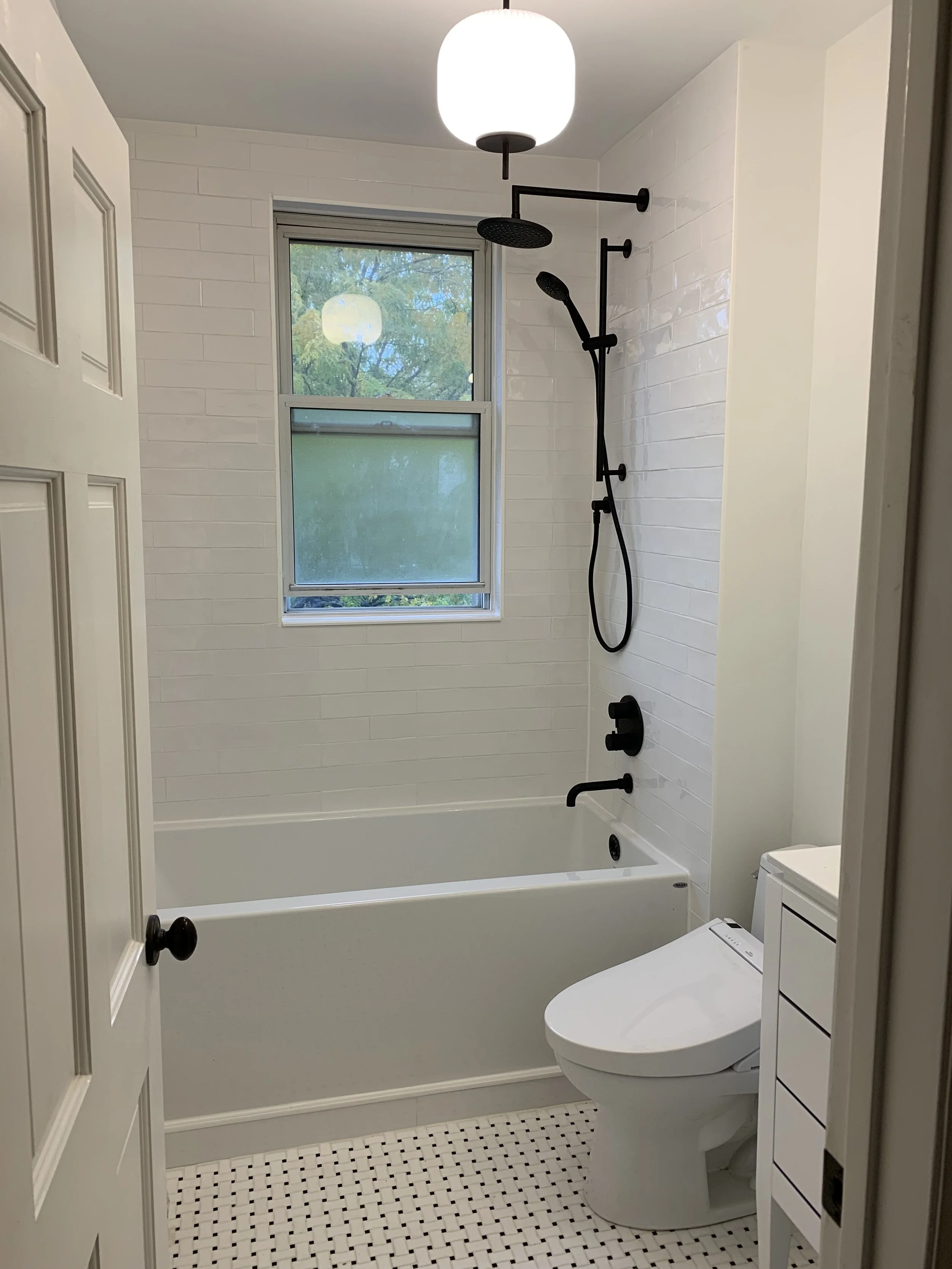 High Park black and white bathroom project
