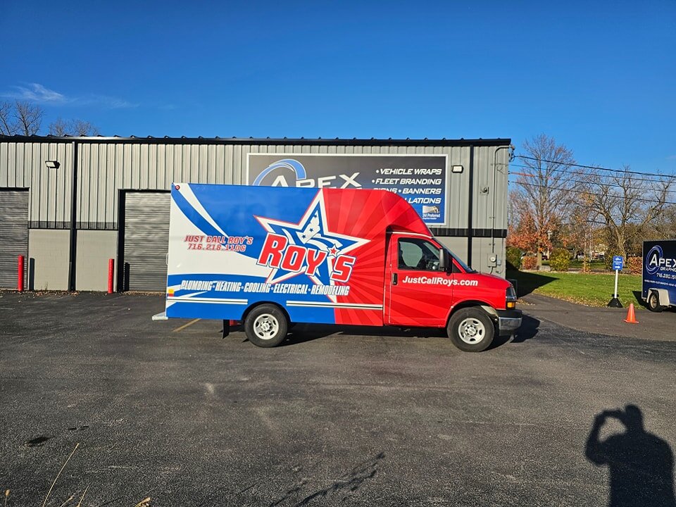 Another full wrap for our friends at Roy's Plumbing