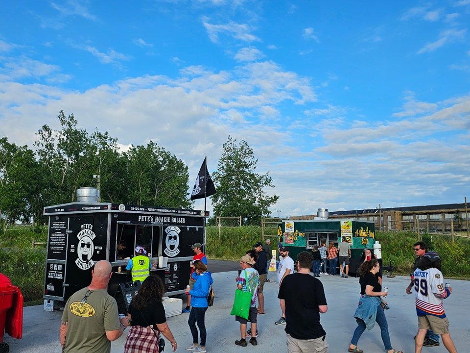 Really, happy to see some of our work out at District B. Next time you're out at a concert make sure you stop and see our friends at Pete's hoagie roller and A-Maize-Ing Eats.