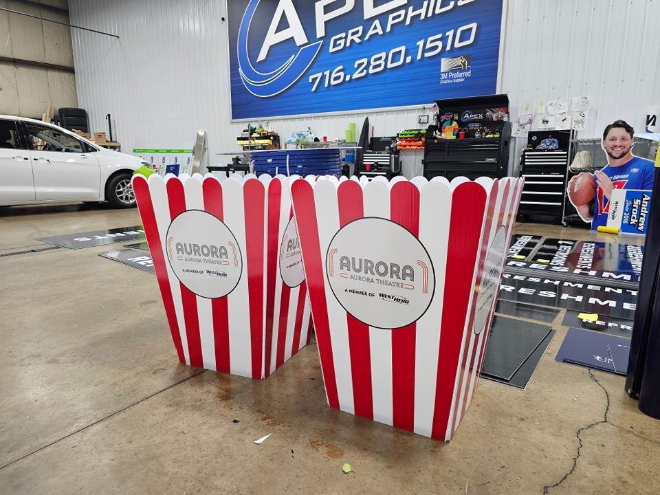Giant popcorn buckets? Yea, we make them too!