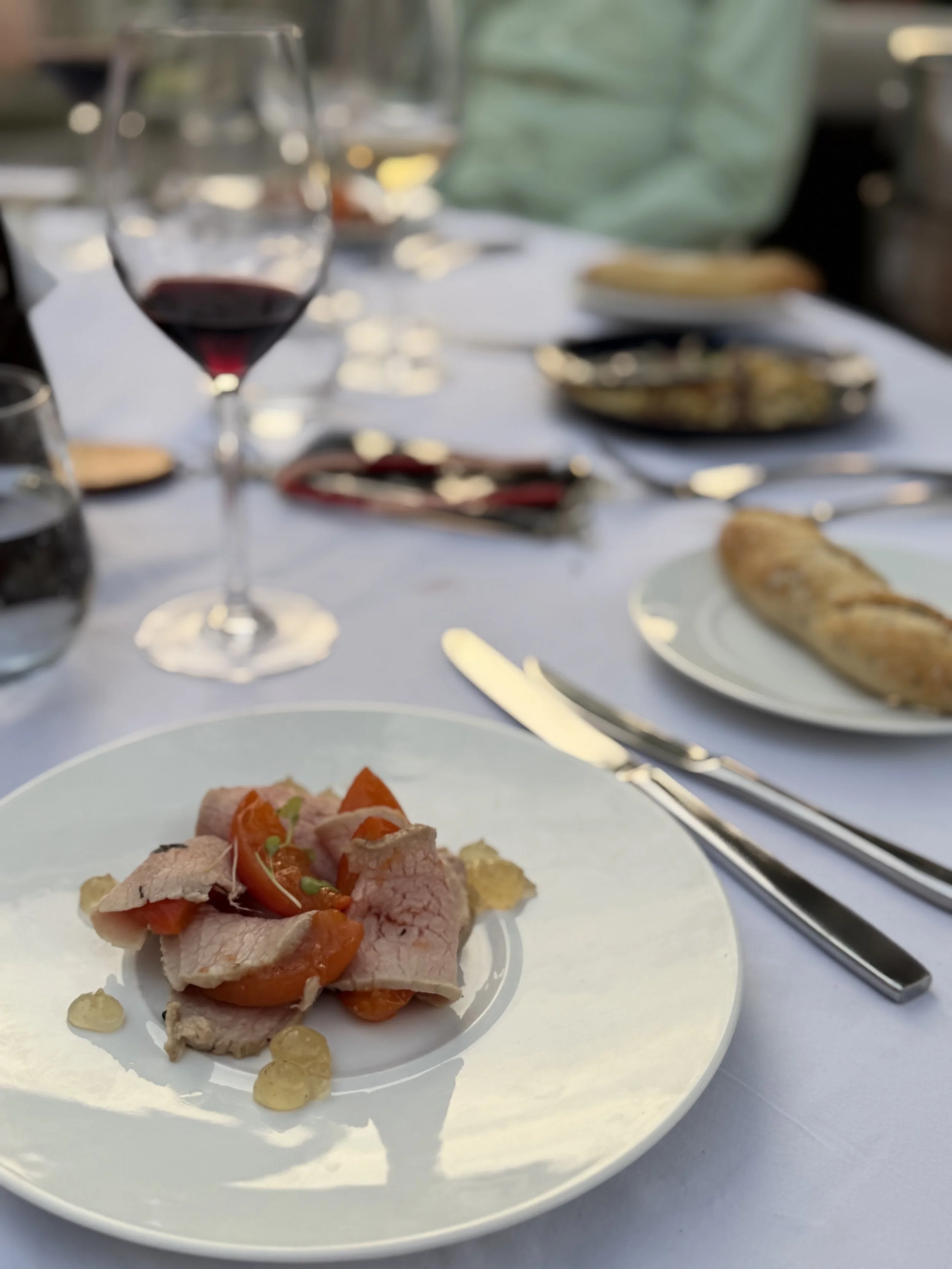 Fine dining at chateau de Fere