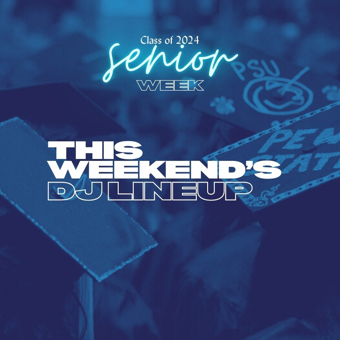 🎓 Senior Week is here!
We're throwing some BIG parties this weekend to celebrate you, PSU 💙