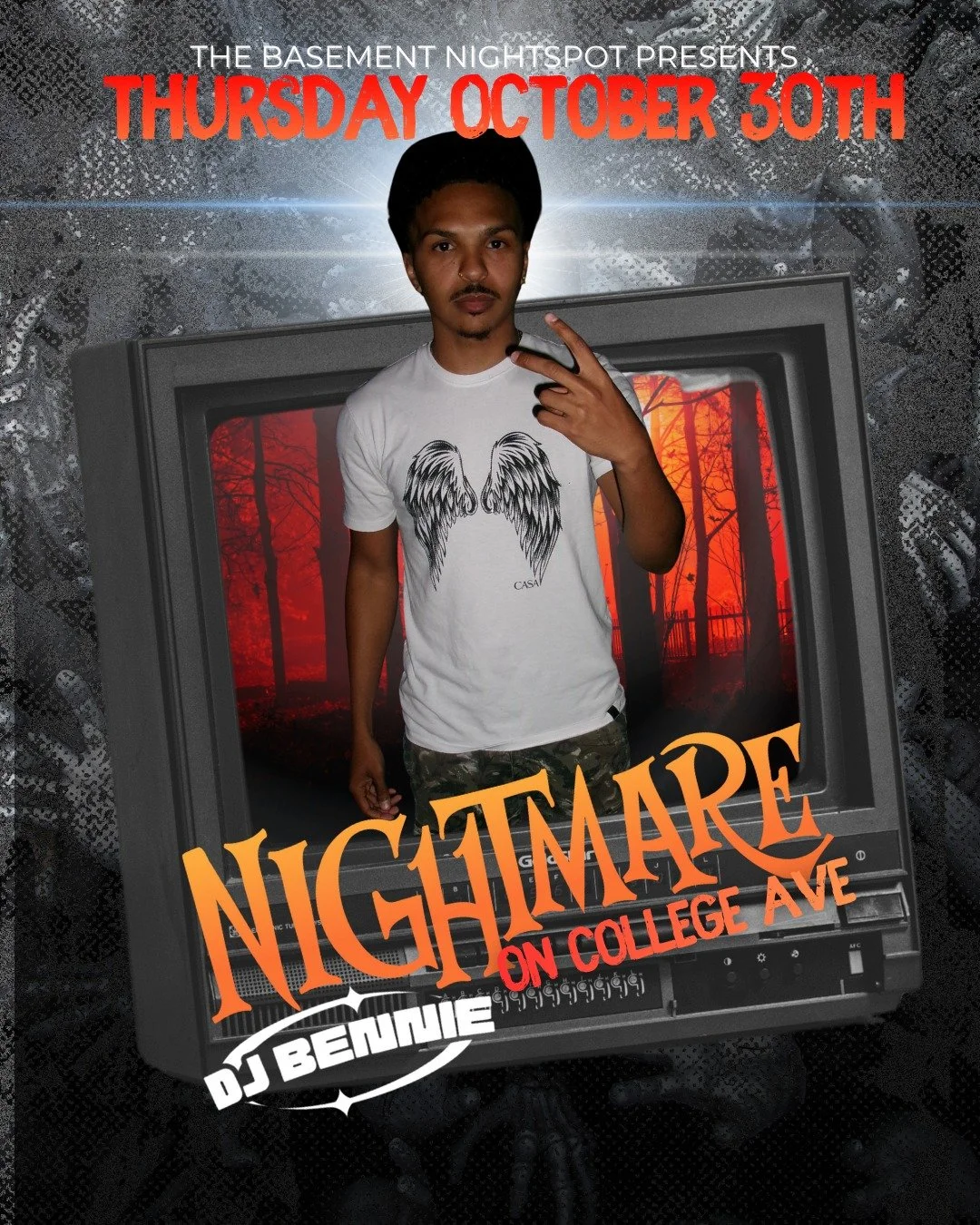👻 Nightmare on College Ave 👻
This Thursday, The Basement flips Thursdays on their head.

🔥 DJ Bennie makes his debut &mdash; bringing a new wave of Hip-Hop, R&amp;B, Reggae, Latin, and Afrobeats that&rsquo;s about to redefine the night.

💧 $1 Vod