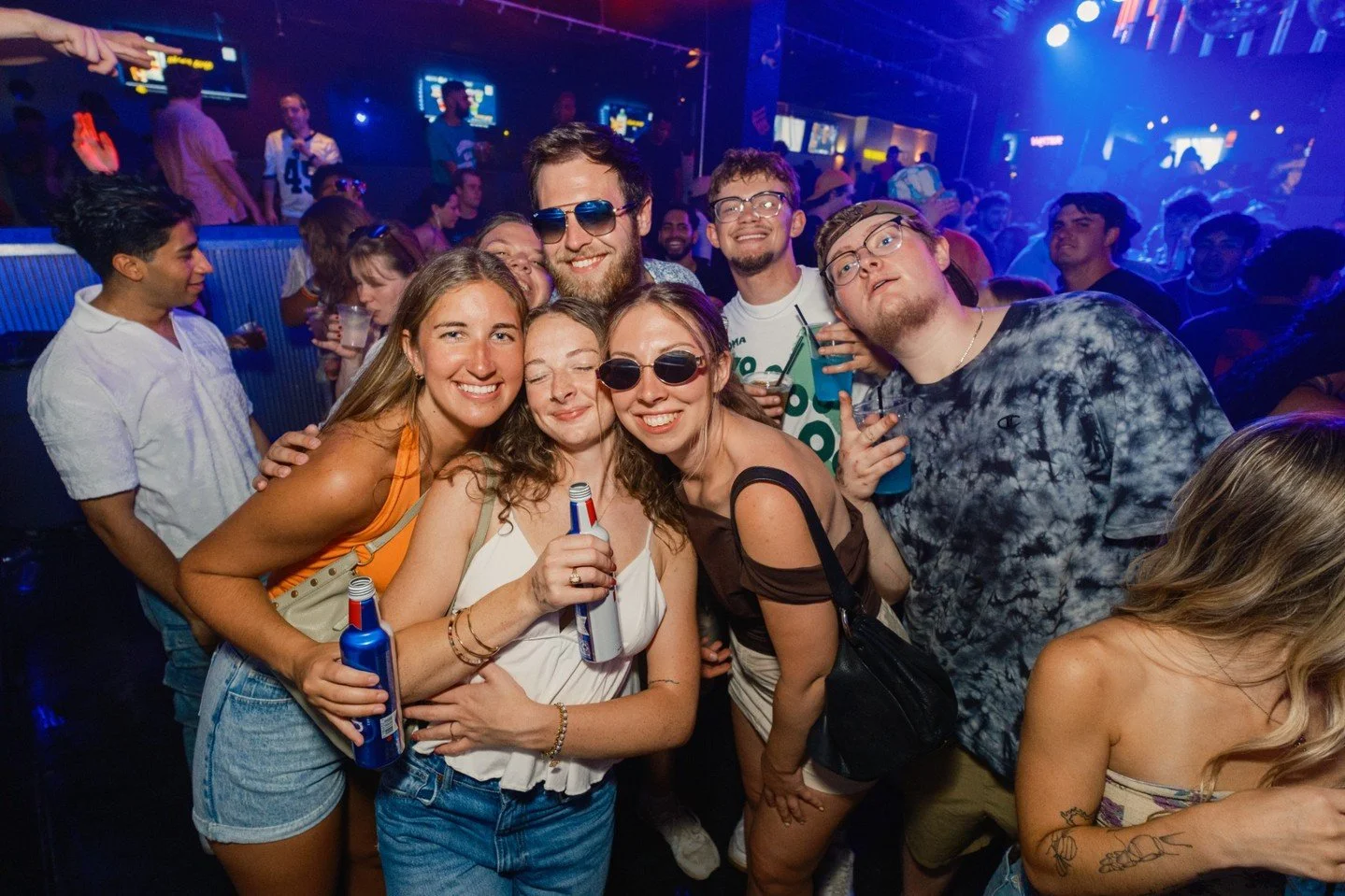 Squad goals achieved! 😎 Everyone's feeling the Basement Energy! Look at these smiles, pure good vibes. You know where to find the best crew and the best time.  Anyone else ready for the post-Spring Break parties?

#TheBasementNightspot #StateCollege