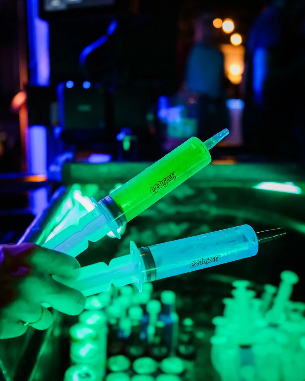 Get ready for a shot of pure fun! 💉 Our glow-in-the-dark jello shots are ready to ignite your night. Grab your squad and let's get those Basement vibes flowing. You in? 

#TheBasementNightspot #StateCollegeNights #BasementEnergy