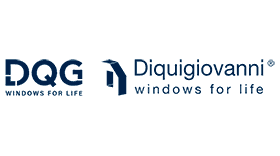 Loghi di DQG e Diquigiovanni con slogan 'windows for life'