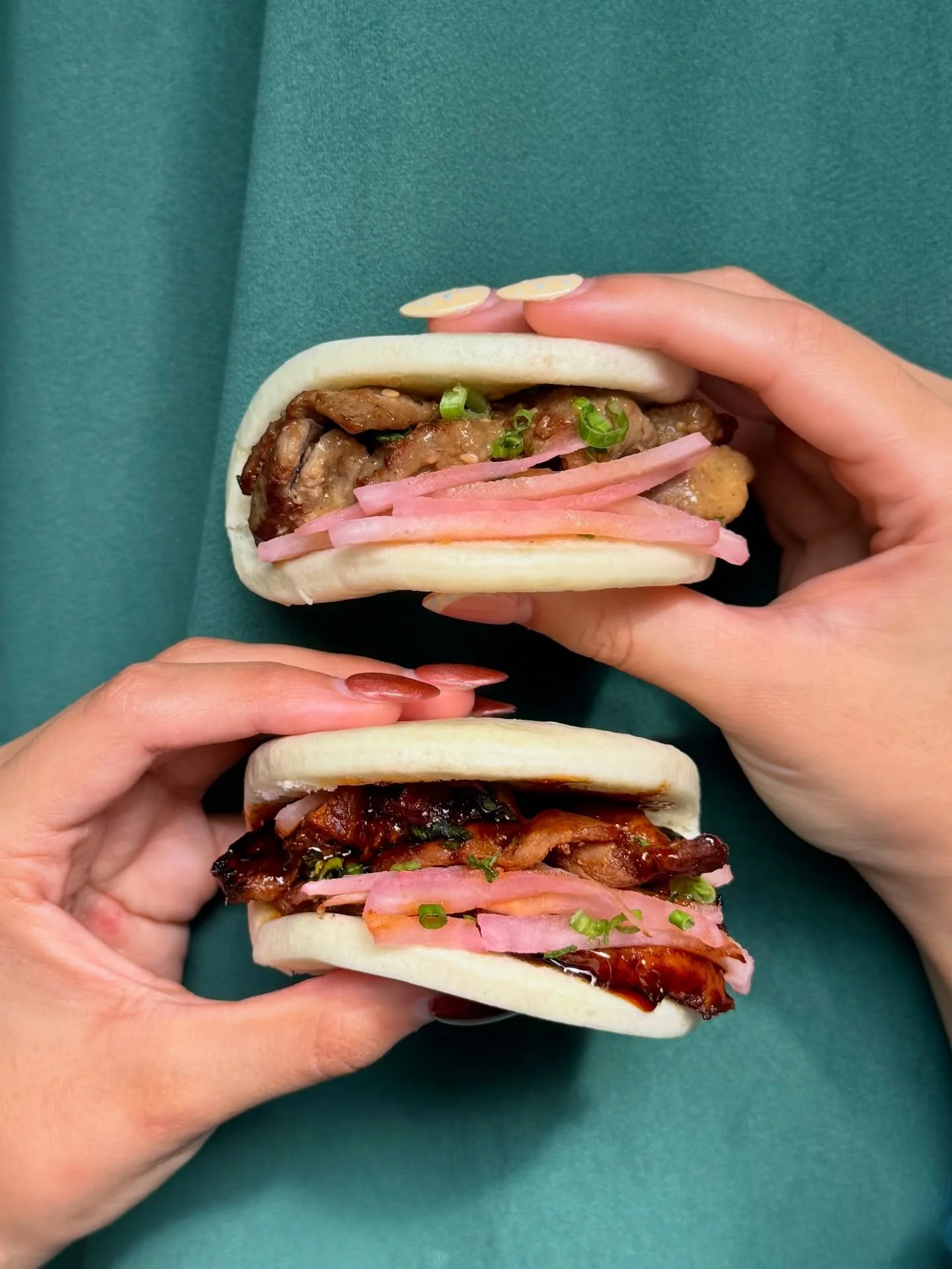 Bao down to our new Ginger Beef & Korean BBQ Pork creations. 😏🥢 #sensofrankfort #steamedbuns