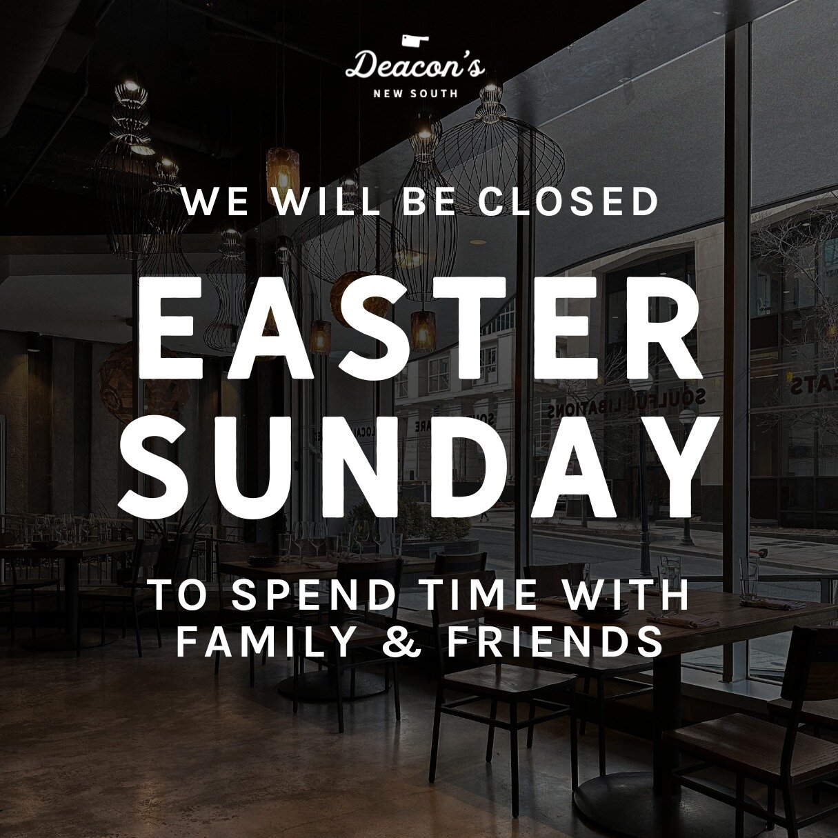 🐰🌷 In the spirit of Easter, our restaurant will be closed on Easter Sunday to allow our hardworking staff to spend precious time with their loved ones. 🐣💕 

We wish you all a joyous and blessed Easter weekend filled with love, laughter, and plent