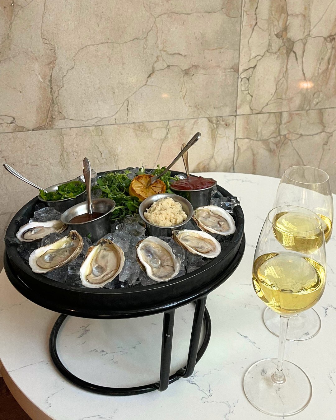 An evening best shared with an Oyster Tasting for two at Cliff's.⁠
⁠
A half dozen oysters.⁠
Two glasses of white wine or champagne.⁠
$30.⁠