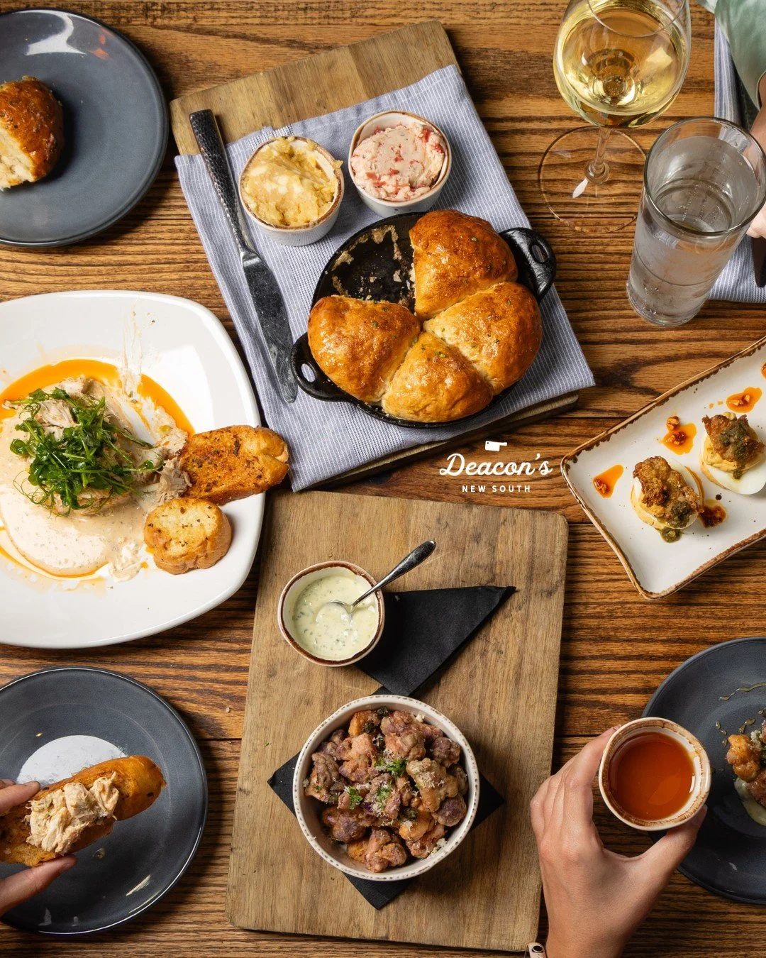 The best way to experience Deacon's? Together. 🍷

Pass the bread, share a few starters, linger over another glass of wine and discover what makes dinner in downtown Nashville worth gathering for. Reserve your table through the link in bio.