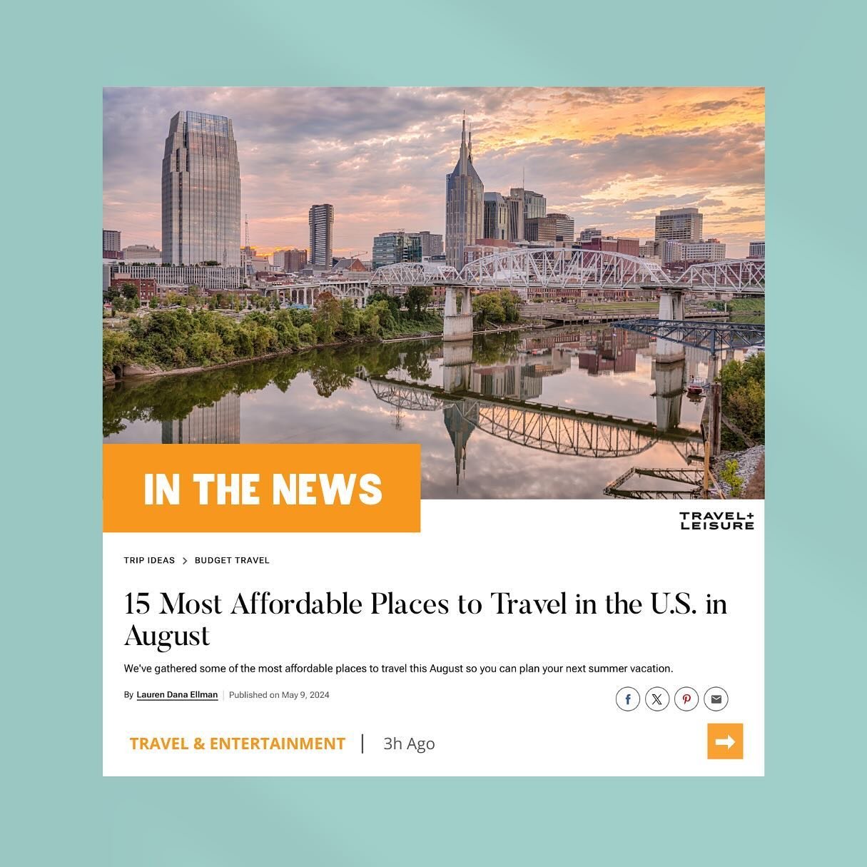 🌟 Exciting news, y&rsquo;all! 🌟 Puckett&rsquo;s got a sweet shoutout from @travelandleisure in their article &ldquo;15 Most Affordable Places to Travel in the U.S. in August&rdquo;! 🎉 We&rsquo;re so grateful for the love and can&rsquo;t wait to we