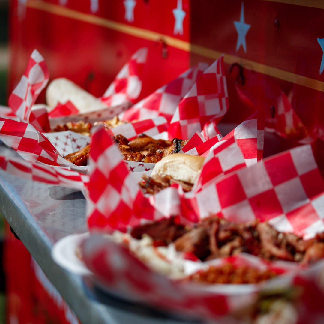 Hey y'all don't forget to stop by the trolley this weekend at @rockthesouth! Take a break to recharge and enjoy some of our fan favorites. See you there! 🥁