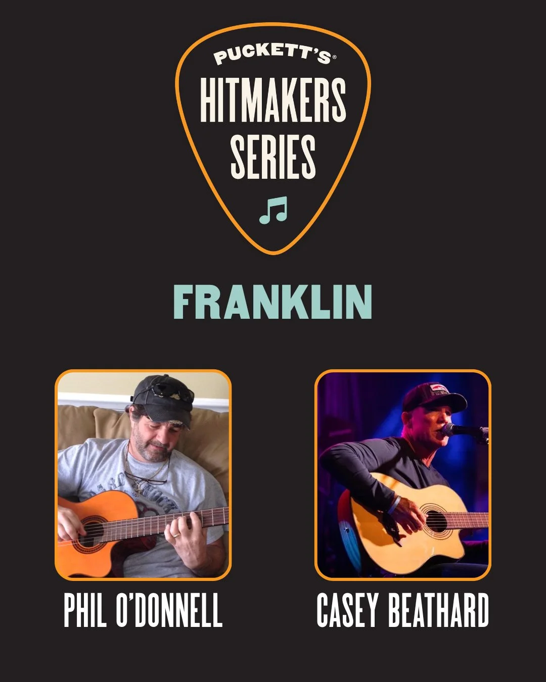 🎶 Great songs, even better stories. ⁠
Meet the Hitmakers behind the hits on Thursday, Oct. 16 from 7:30&ndash;9PM at Puckett&rsquo;s Columbia, Franklin &amp; Hendersonville for a listening-room-style night.⁠
⁠
Good food, great stories, and a seat wa
