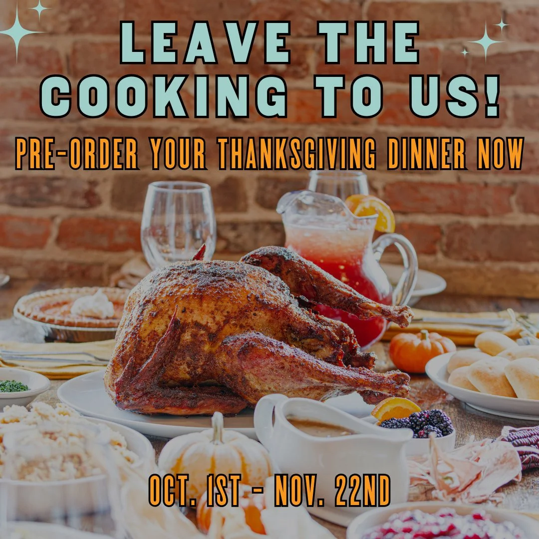 From our kitchen to your table🧡⁠
Skip the stress this holiday season and pre-order your Thanksgiving dinner online at puckettsrestaurant.com/holidays. You bring the family, we'll bring the flavor!⁠
⁠
#Thanksgivingdinner #Pucketts #Holidayseason #cat