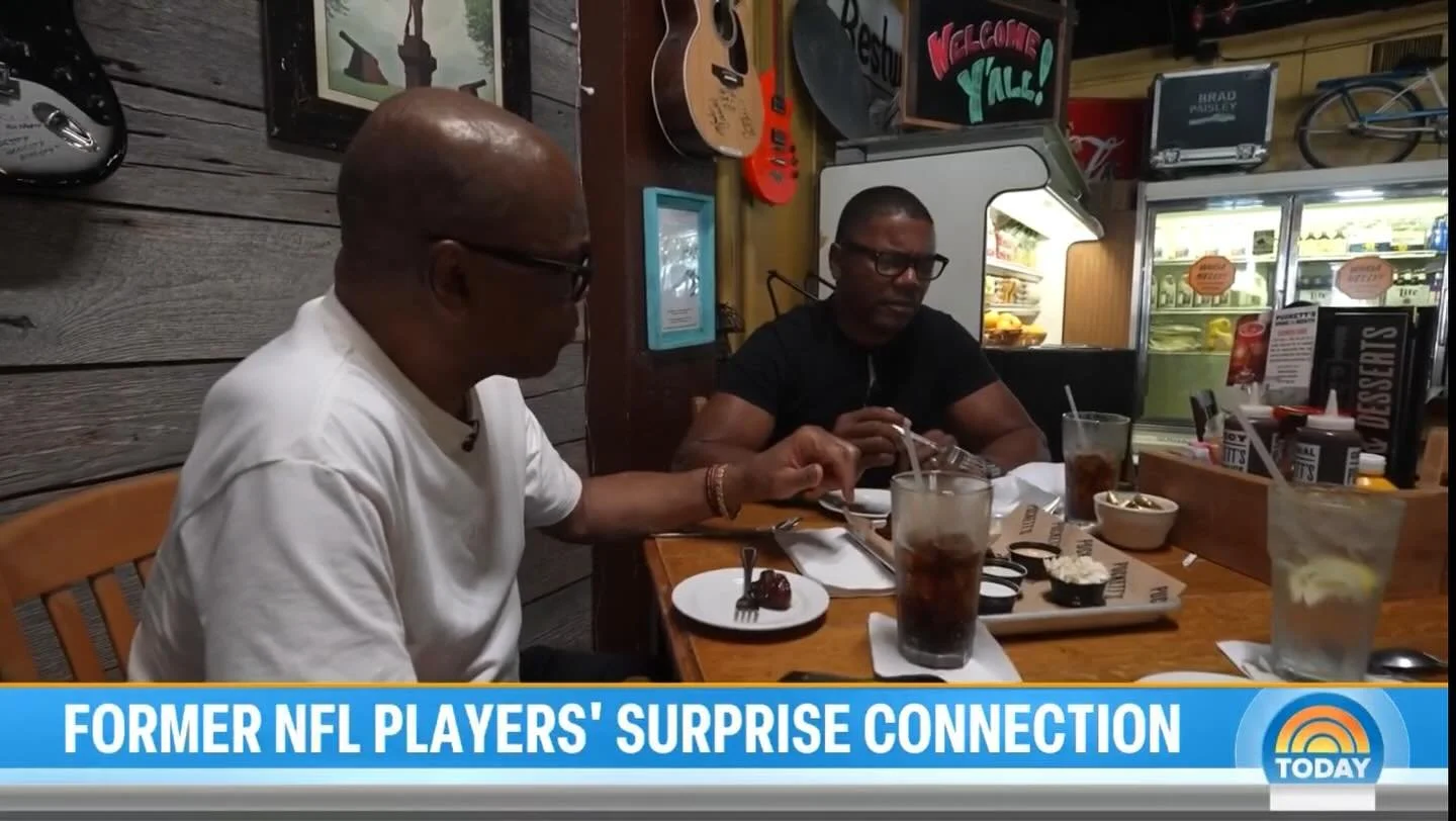Check out this amazing story featuring NFL Coach Deland McCullough and his former Coach Sherman Smith. Fun fact: they first reunited as father &amp; son right here at Puckett&rsquo;s Franklin. We had the pleasure of hosting them and the TODAY Show te