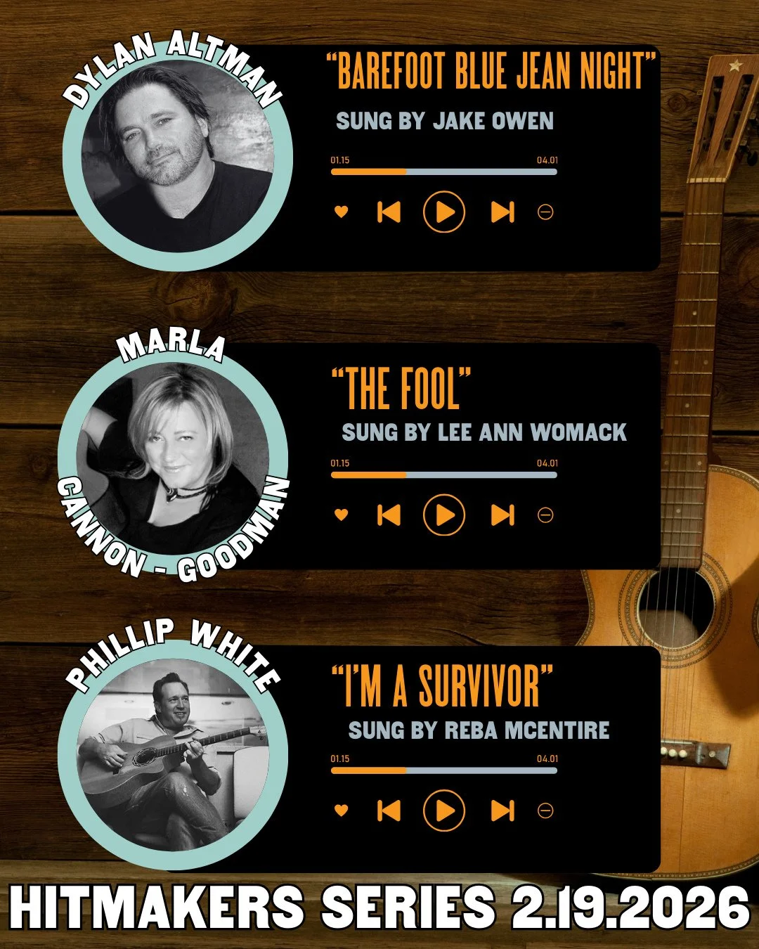Ever wanted to hear the stories behind the hit songs you know and love? We've got 3 incredible songwriters joining us on the Franklin stage tomorrow night to play them for you! Make your reservation for the best seat in the house🎤🍽️⁠
⁠
Link in bio.