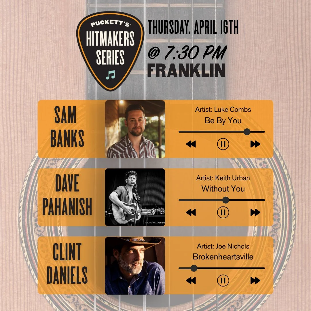 There&rsquo;s nothing better than hearing the stories behind the songs. 🎵⁠
Next week in Franklin, our Hitmakers are taking the stage with the tunes you know and the tales you don&rsquo;t.⁠
⁠
Save your seat at the link in our bio!